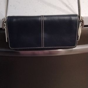 Vintage Navy Blue Coach Crossbody Bag NWOT